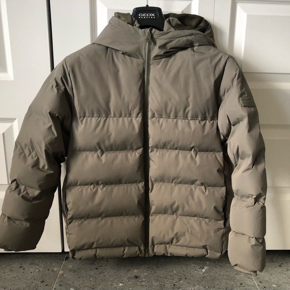 Zara olive outerwear for kids, size 11-12